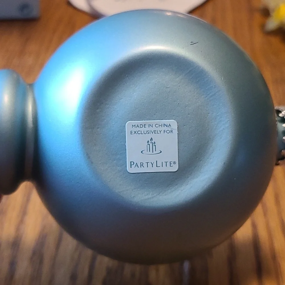 Partylite Ornament Tealight Holder  - Teal